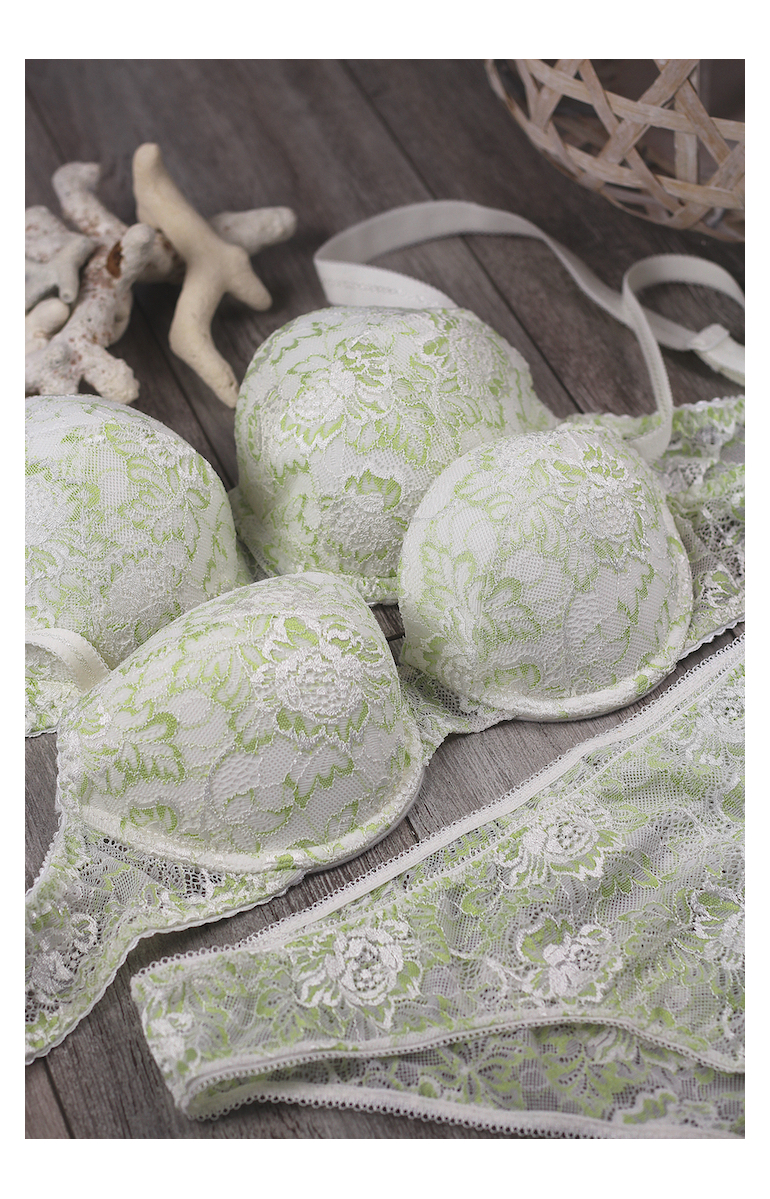 Green Lace Padded