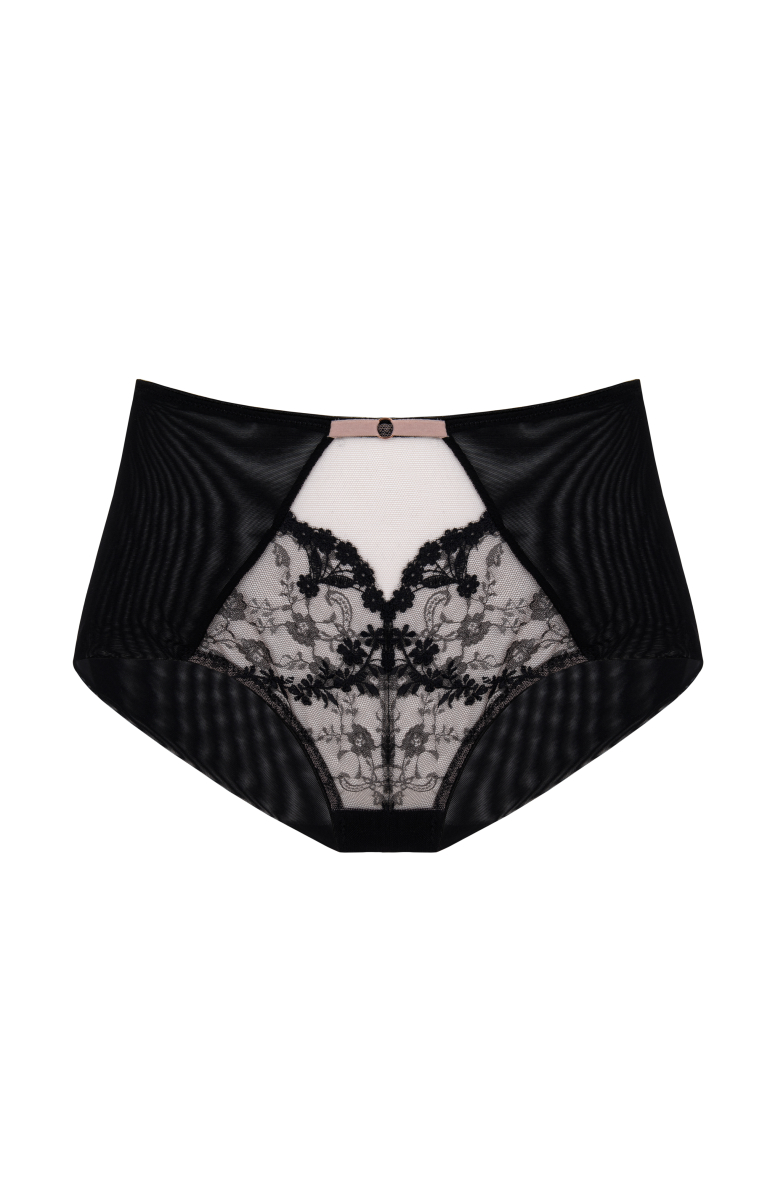 Eir black beige High cut pantie
