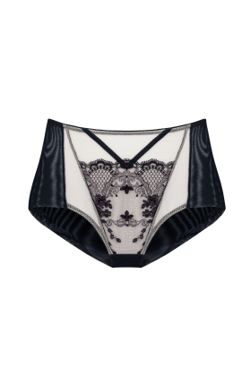 Venetia high cut panties black /beige